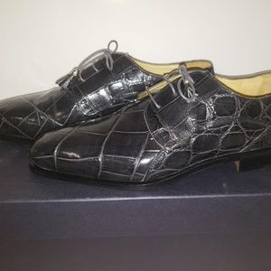Traversi | Shoes | Traversi Mens Alligator Plomb Shoes Made 